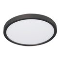 Afx Edge 12" Round LED Flush Mount - Black EGRF12LAJD1BK